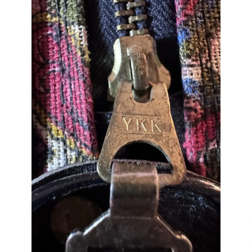 Vtg. A.D. Sutton & Sons Small Blue Paisley Suitcase Travel Luggage Bag No Key